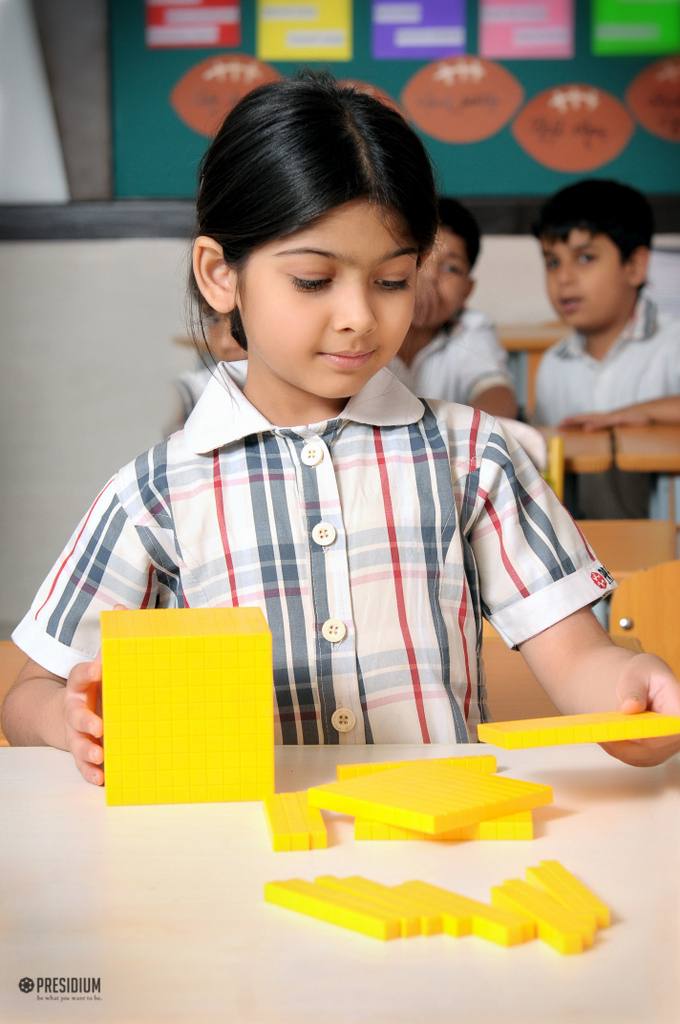 Presidium Rajnagar, DIENES BLOCK ACTIVITY BUILDS PRESIDIANS' NUMBER SENSE & REASONING